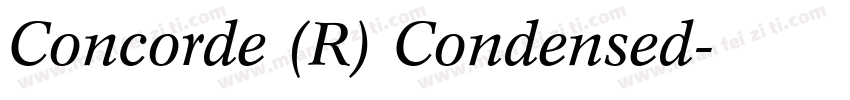 Concorde (R) Condensed字体转换